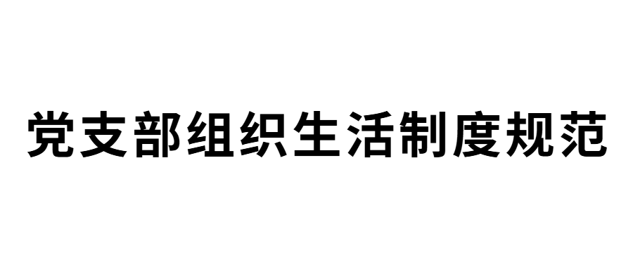 山东省明日之星教育基金会党支部组织生活制度规范